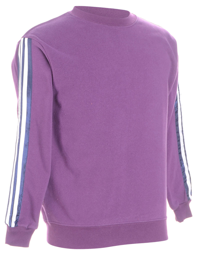 Beyond Retro Label Label Corey Branded Stripe Sleeve Sweatshirt
