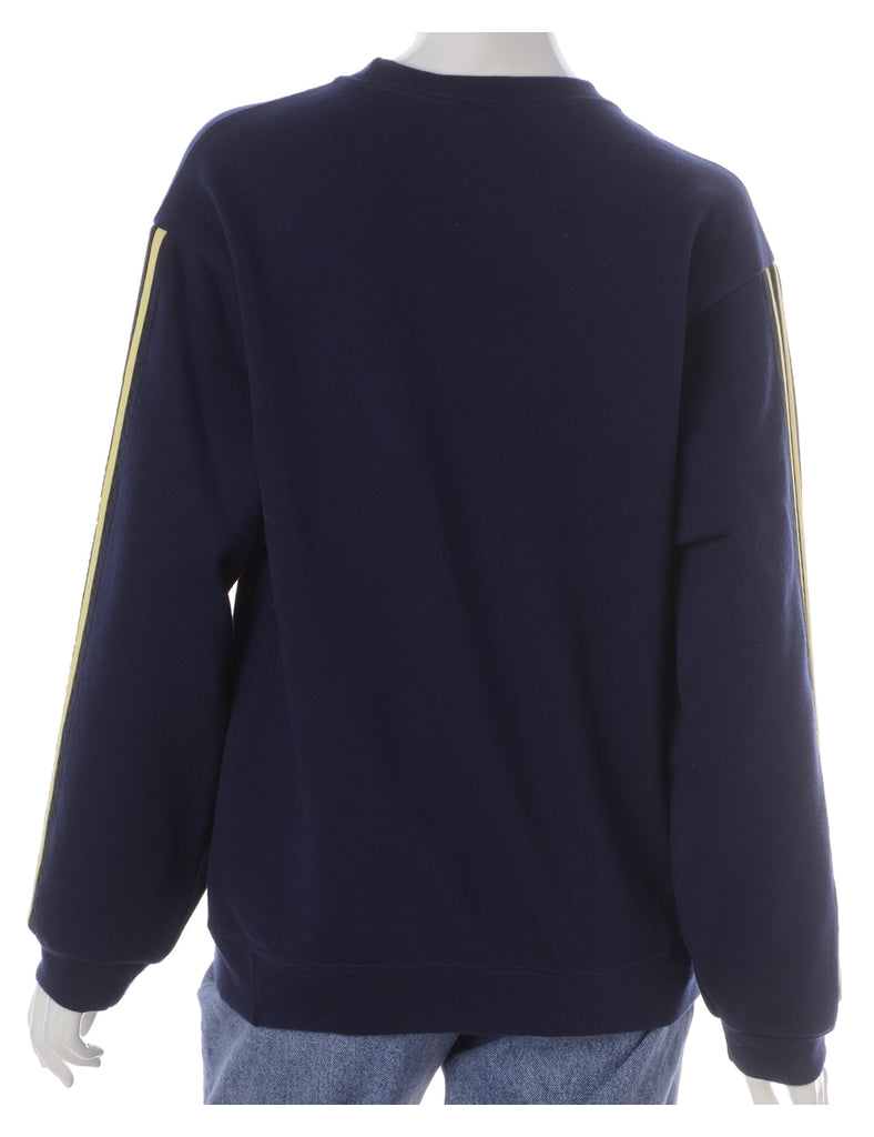 Beyond Retro Label Label Corey Branded Stripe Sleeve Sweatshirt