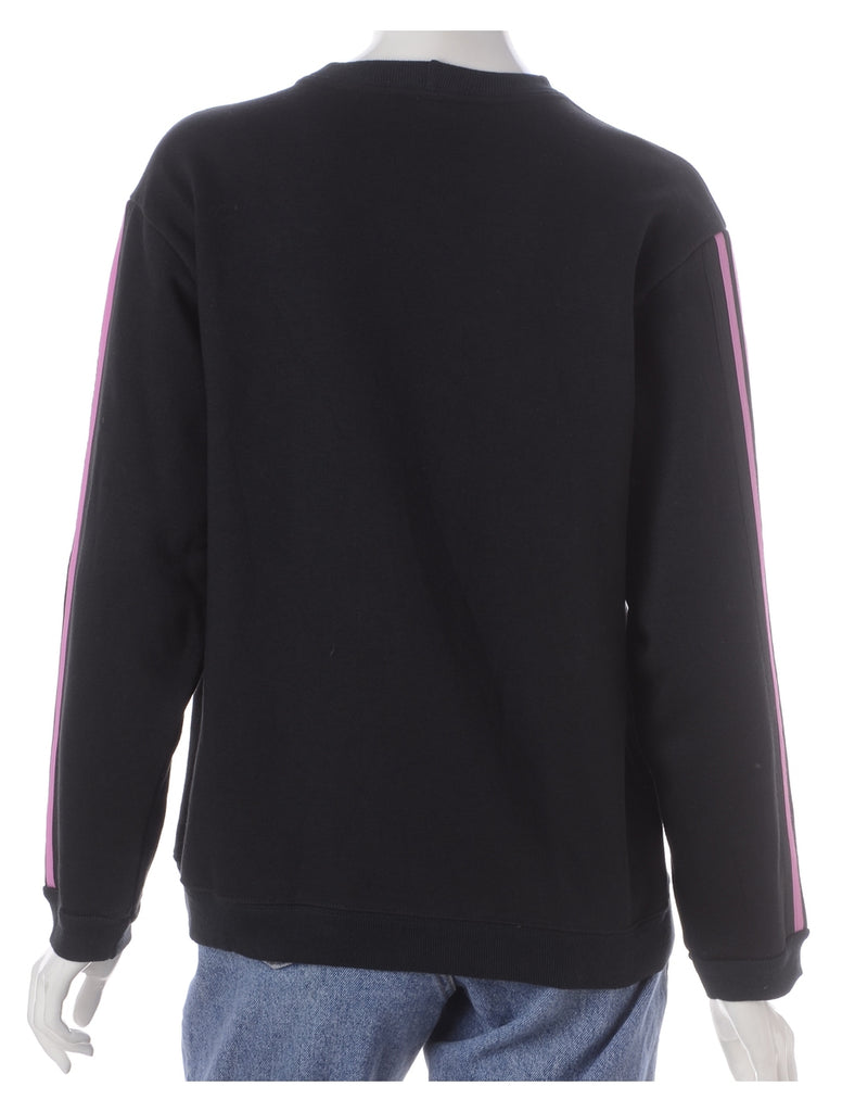 Beyond Retro Label Label Corey Branded Stripe Sleeve Sweatshirt