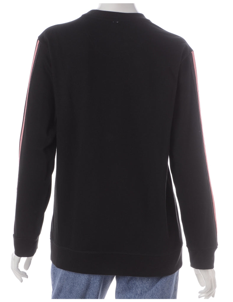 Beyond Retro Label Label Corey Branded Stripe Sleeve Sweatshirt