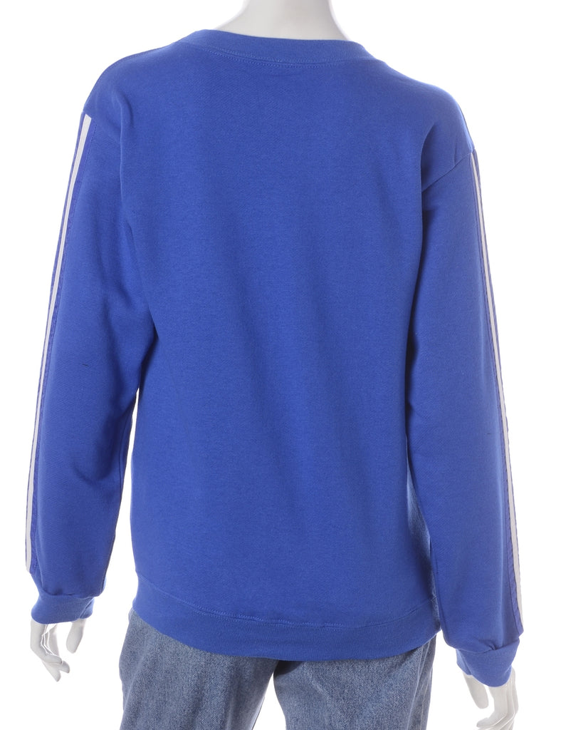 Beyond Retro Label Label Corey Branded Stripe Sleeve Sweatshirt