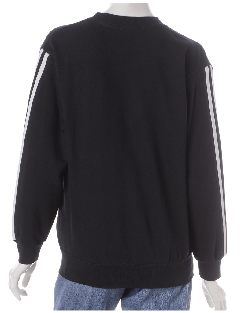 Beyond Retro Label Label Corey Branded Stripe Sleeve Sweatshirt