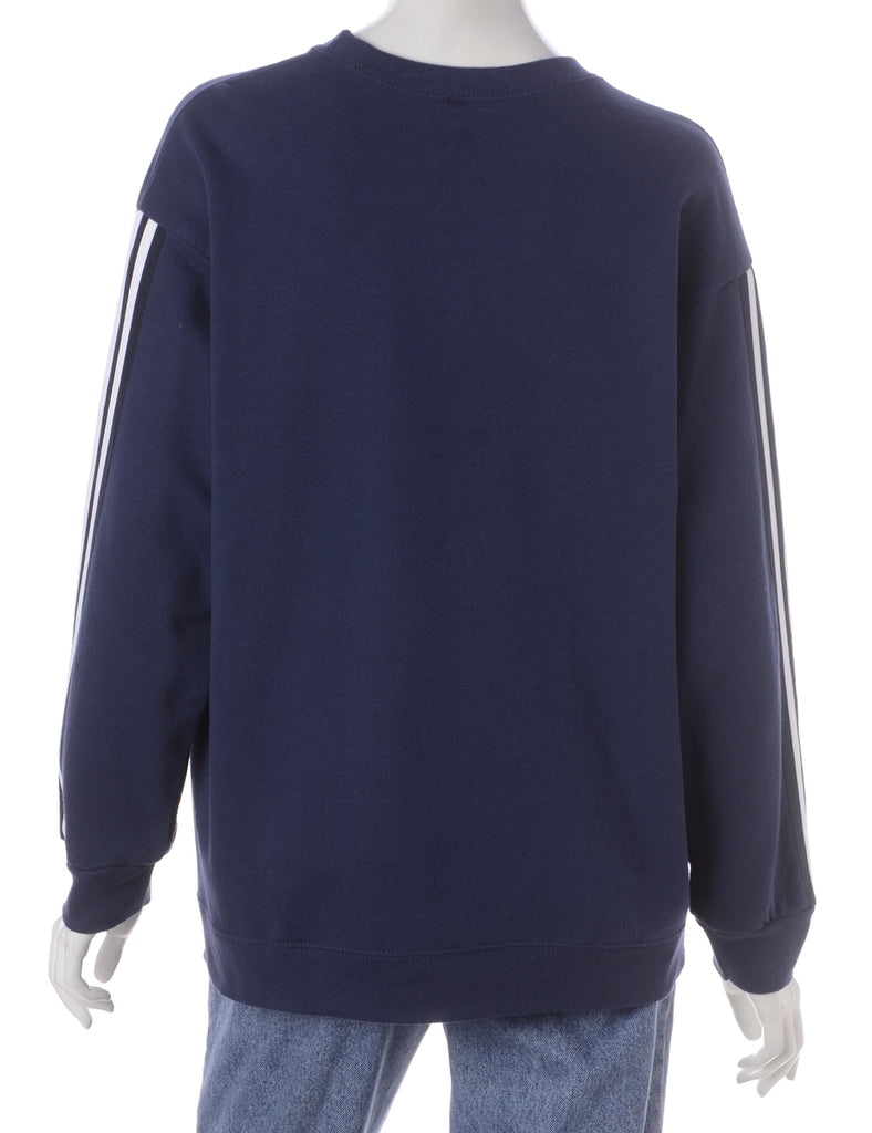 Beyond Retro Label Label Corey Branded Stripe Sleeve Sweatshirt