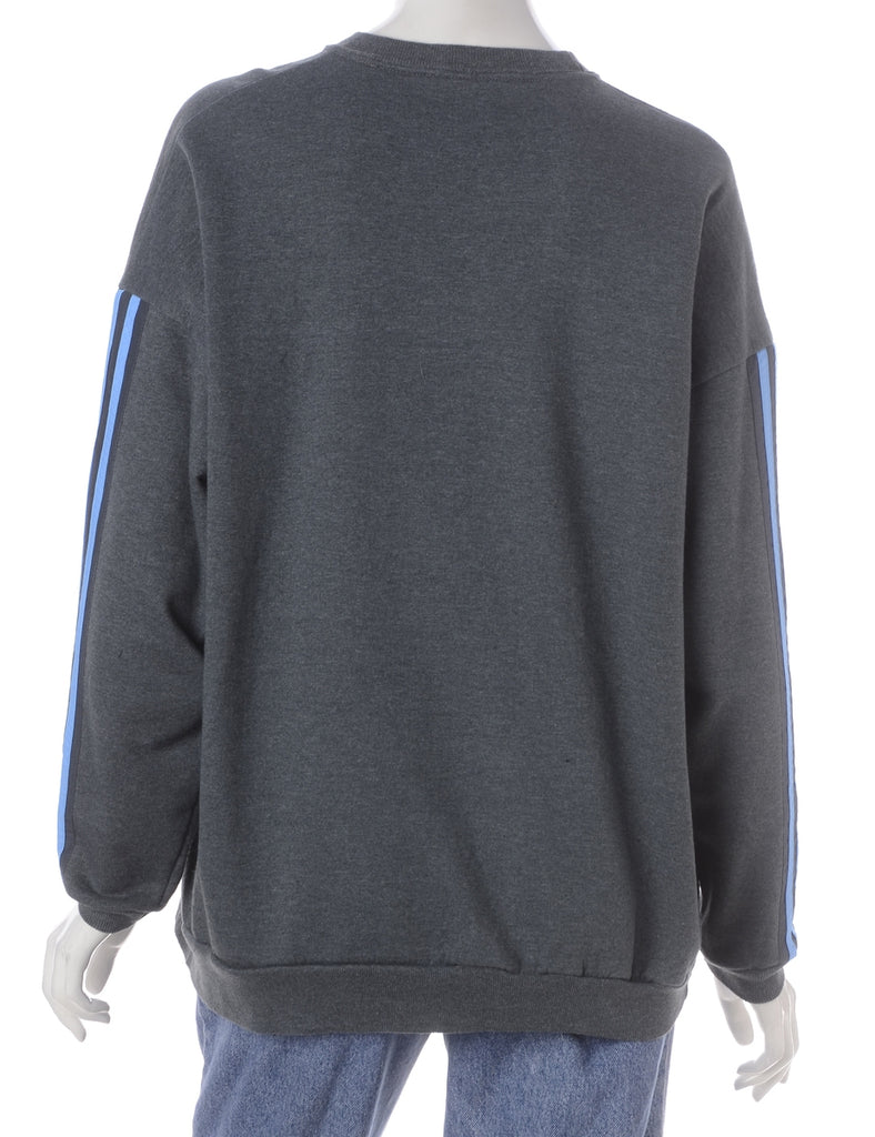 Beyond Retro Label Label Corey Branded Stripe Sleeve Sweatshirt