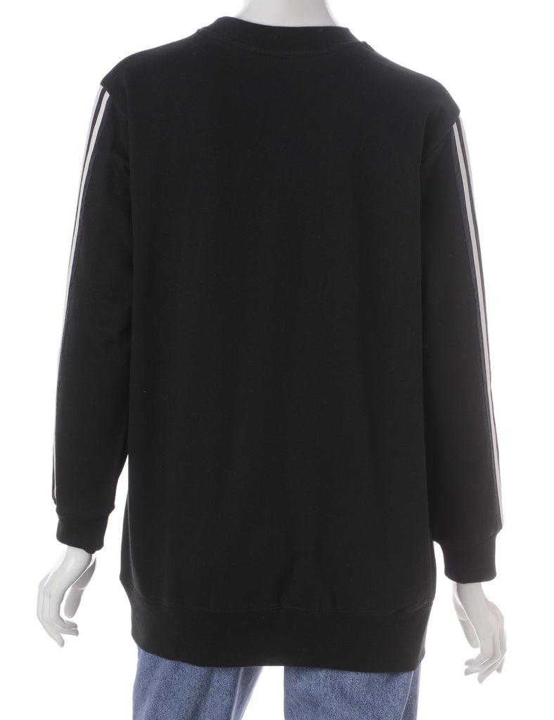 Beyond Retro Label Label Corey Branded Stripe Sleeve Sweatshirt