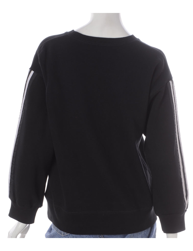 Beyond Retro Label Label Corey Branded Stripe Sleeve Sweatshirt