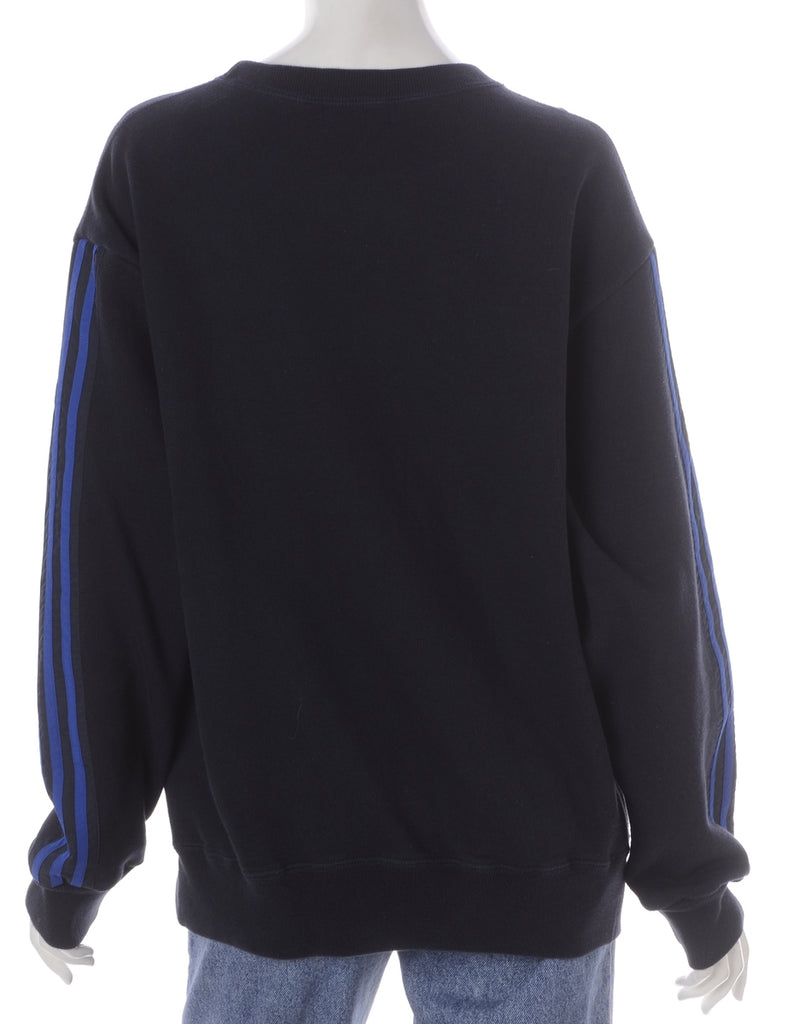 Beyond Retro Label Label Corey Branded Stripe Sleeve Sweatshirt