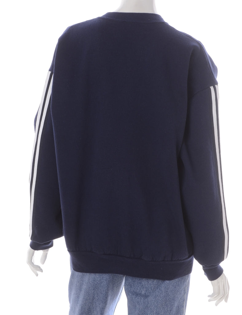 Beyond Retro Label Label Corey Branded Stripe Sleeve Sweatshirt