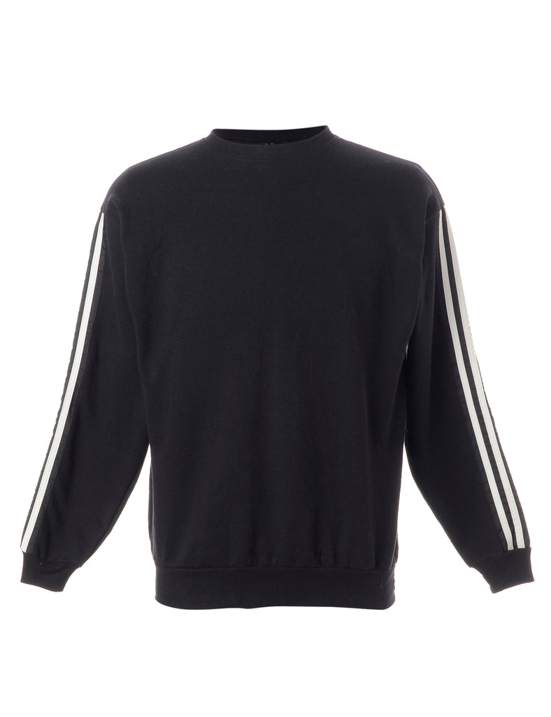Beyond Retro Label Label Corey Branded Stripe Sleeve Sweatshirt
