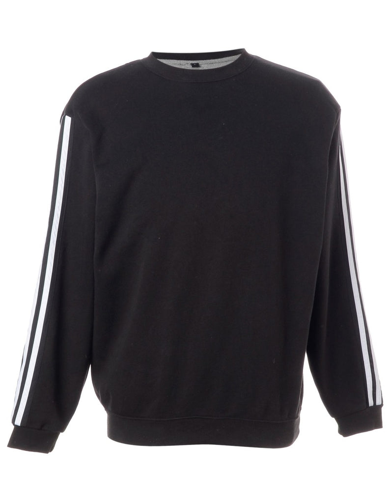 Beyond Retro Label Label Corey Branded Stripe Sleeve Sweatshirt