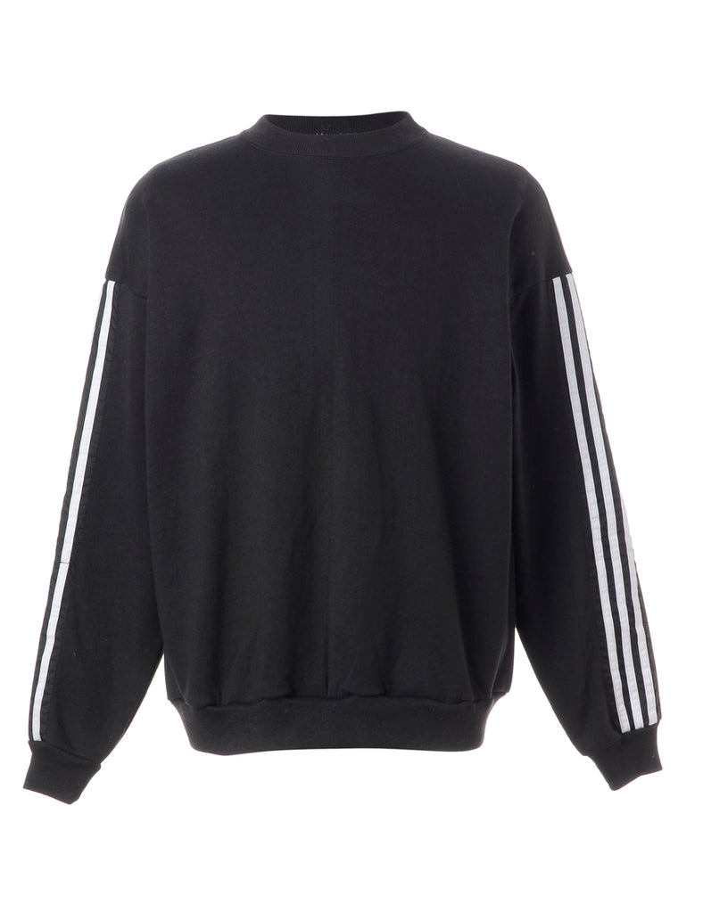 Beyond Retro Label Label Corey Branded Stripe Sleeve Sweatshirt