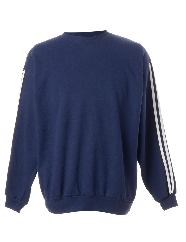 Beyond Retro Label Label Corey Branded Stripe Sleeve Sweatshirt