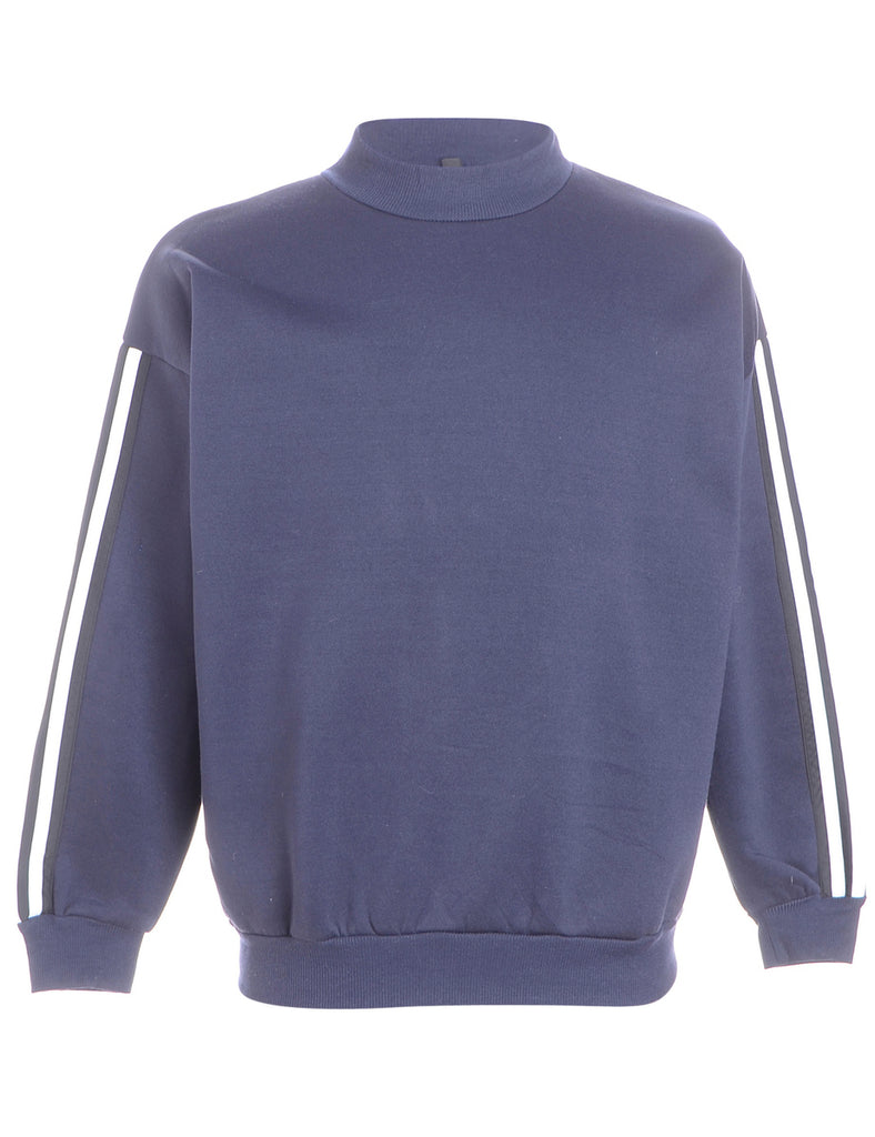 Beyond Retro Label Label Corey Branded Stripe Sleeve Sweatshirt