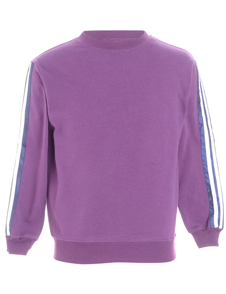 Beyond Retro Label Label Corey Branded Stripe Sleeve Sweatshirt