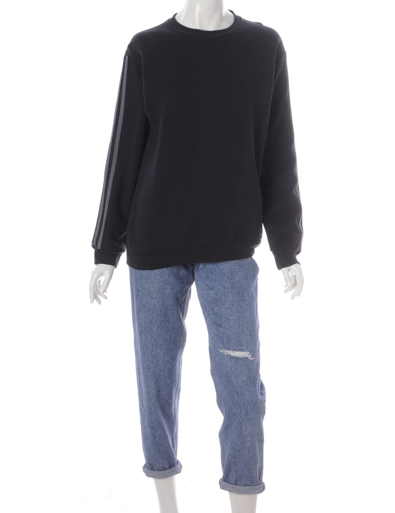 Beyond Retro Label Label Corey Branded Stripe Sleeve Sweatshirt