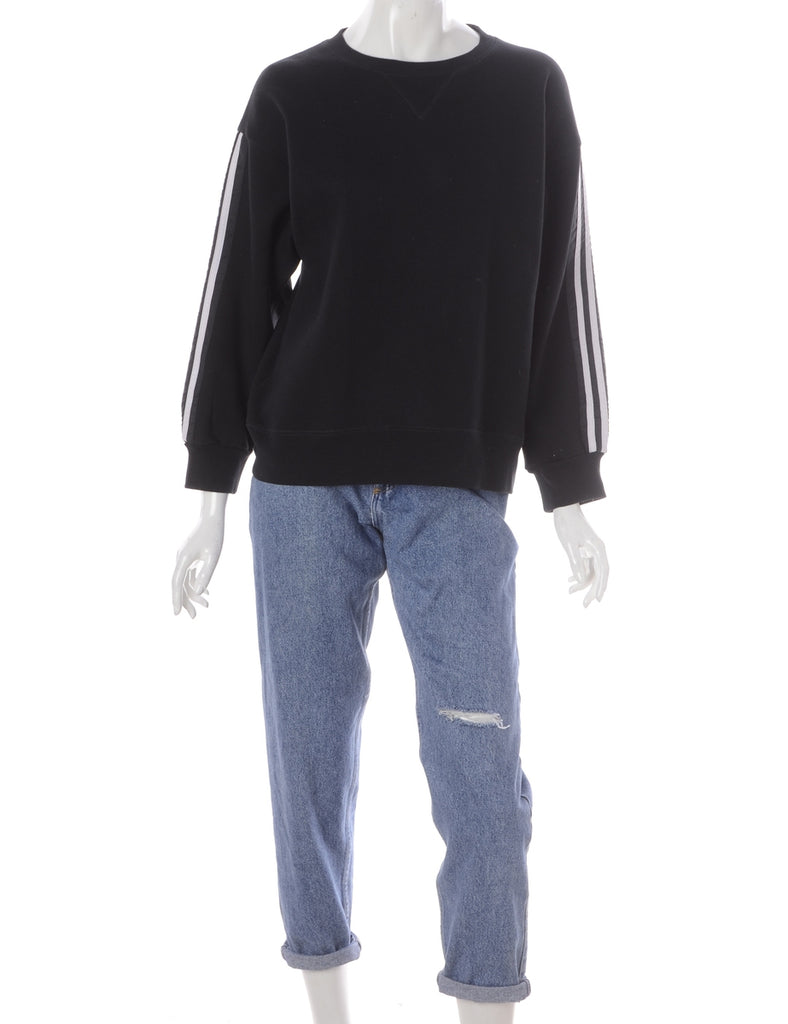 Beyond Retro Label Label Corey Branded Stripe Sleeve Sweatshirt