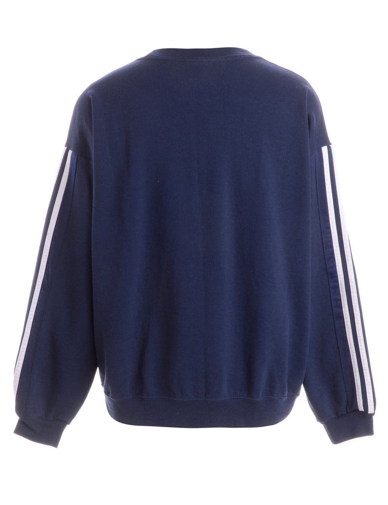 Beyond Retro Label Label Corey Branded Stripe Sleeve Sweatshirt