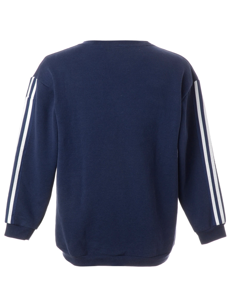 Beyond Retro Label Label Corey Branded Stripe Sleeve Sweatshirt