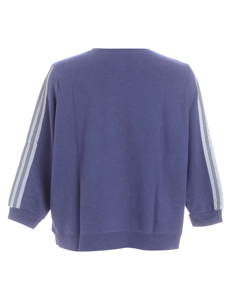 Beyond Retro Label Label Corey Branded Stripe Sleeve Sweatshirt