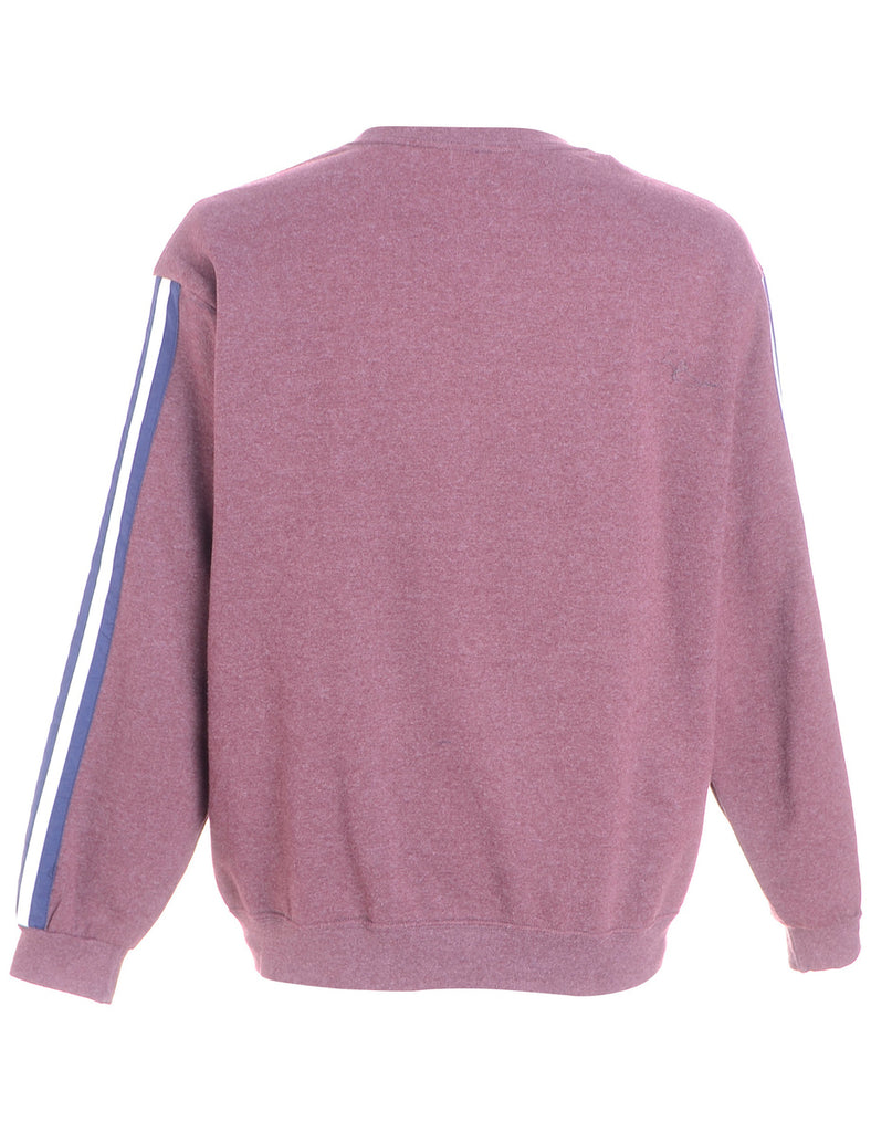Beyond Retro Label Label Corey Branded Stripe Sleeve Sweatshirt