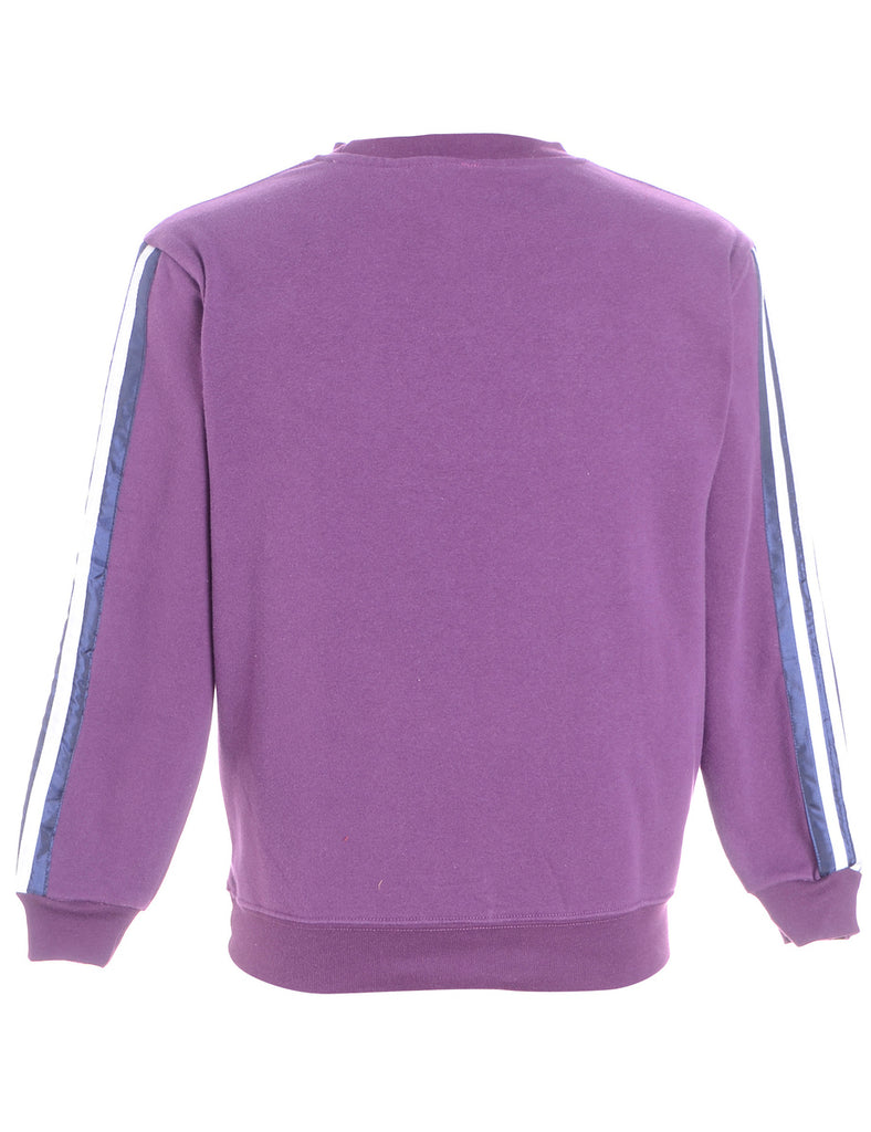 Beyond Retro Label Label Corey Branded Stripe Sleeve Sweatshirt