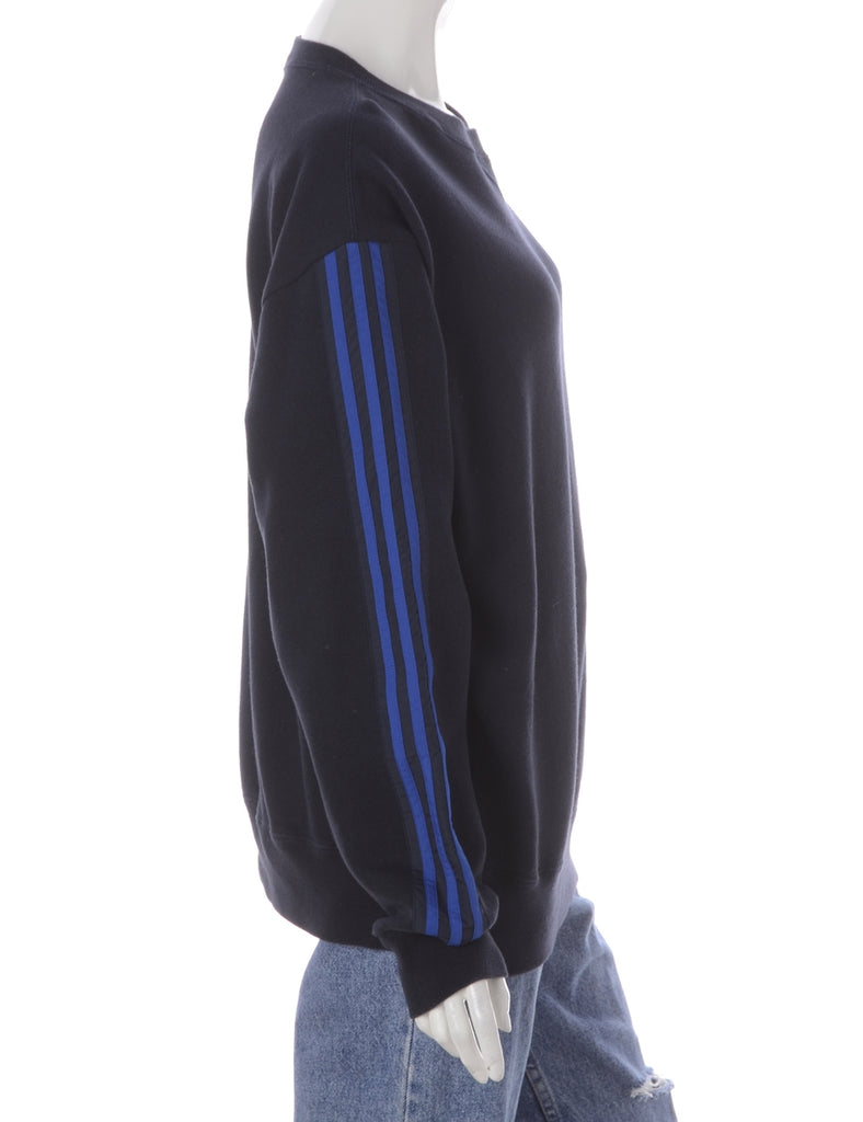 Beyond Retro Label Label Corey Branded Stripe Sleeve Sweatshirt