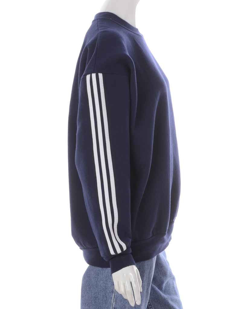 Beyond Retro Label Label Corey Branded Stripe Sleeve Sweatshirt