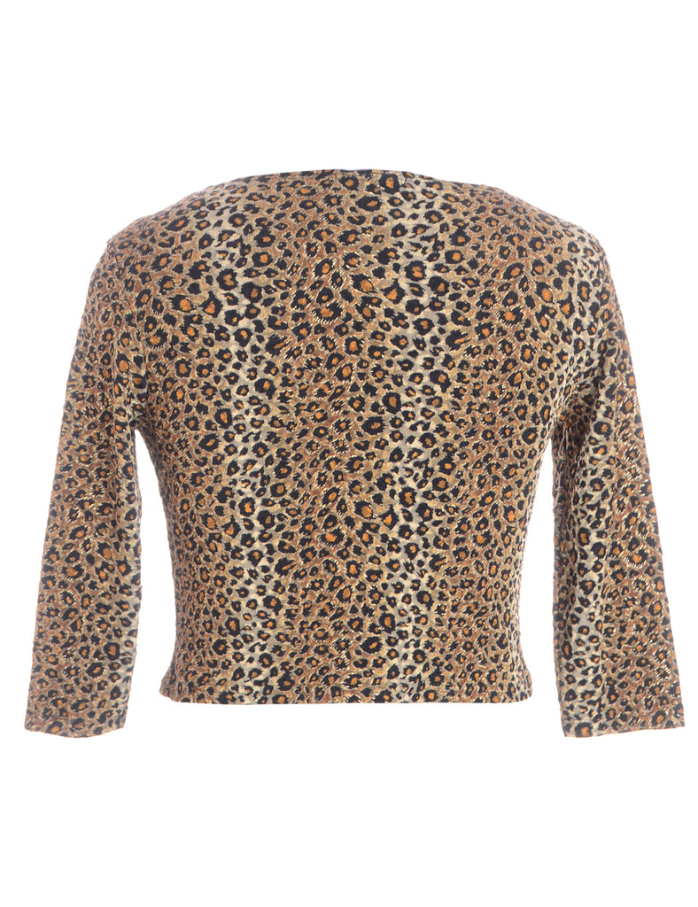 Beyond Retro Label Label Cropped Jen Cut Out Lycra Top