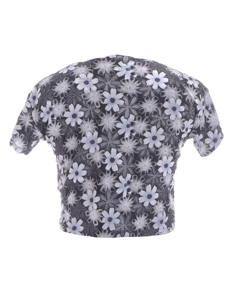 Beyond Retro Label Label Cropped Jen Cut Out Lycra Top