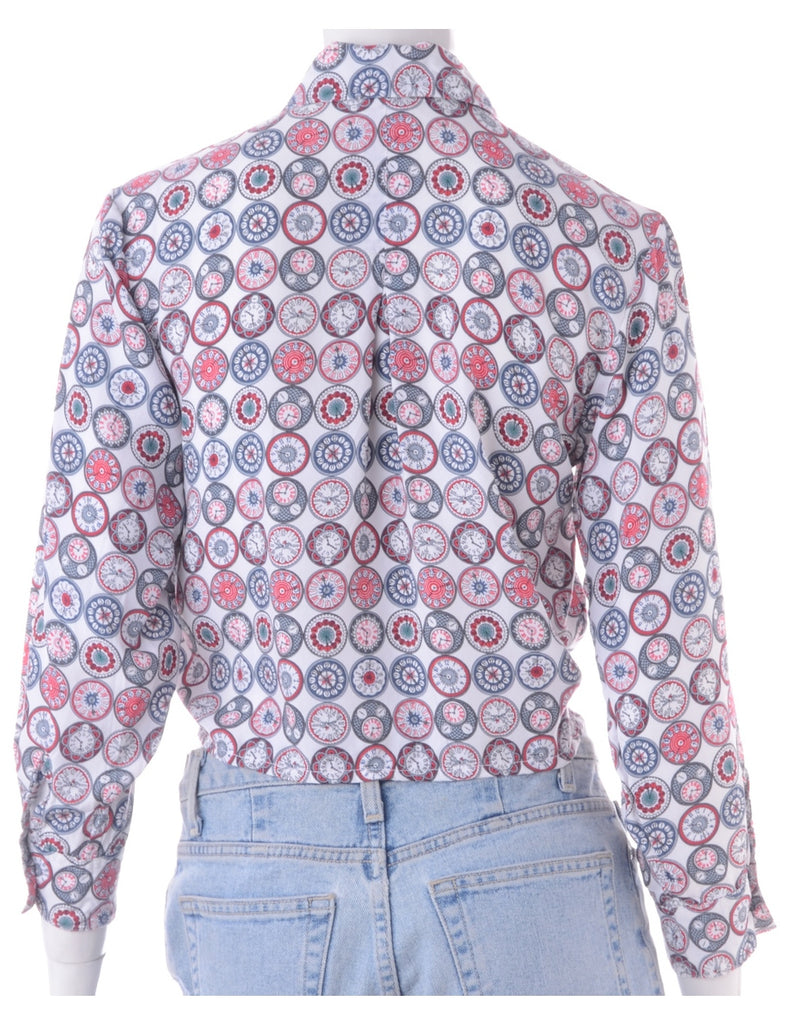 Beyond Retro Label Label Cropped Jessie Tie Front Patterned Shirt