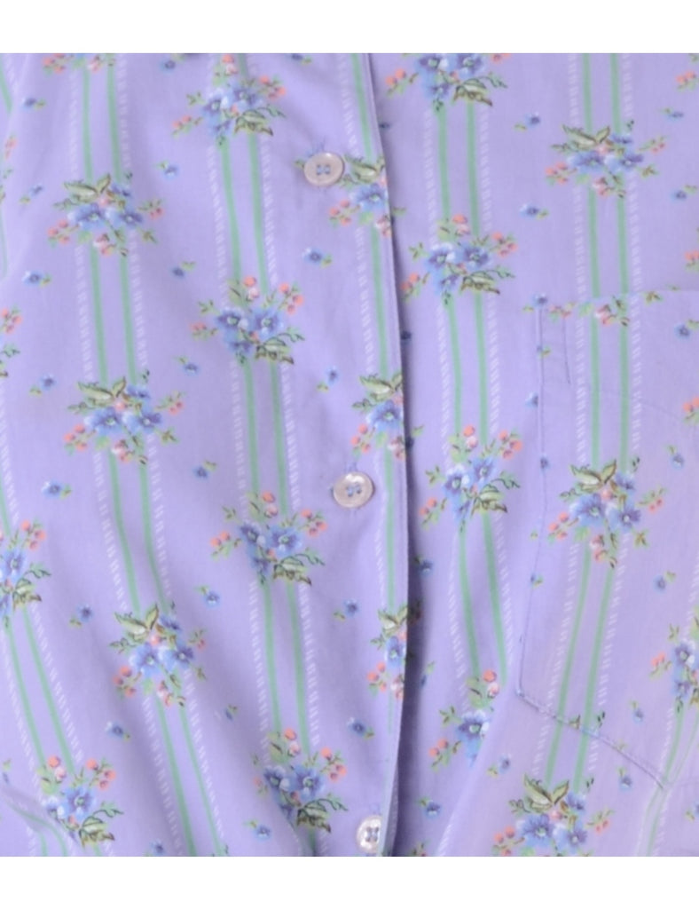 Beyond Retro Label Label Cropped Jessie Tie Front Patterned Shirt