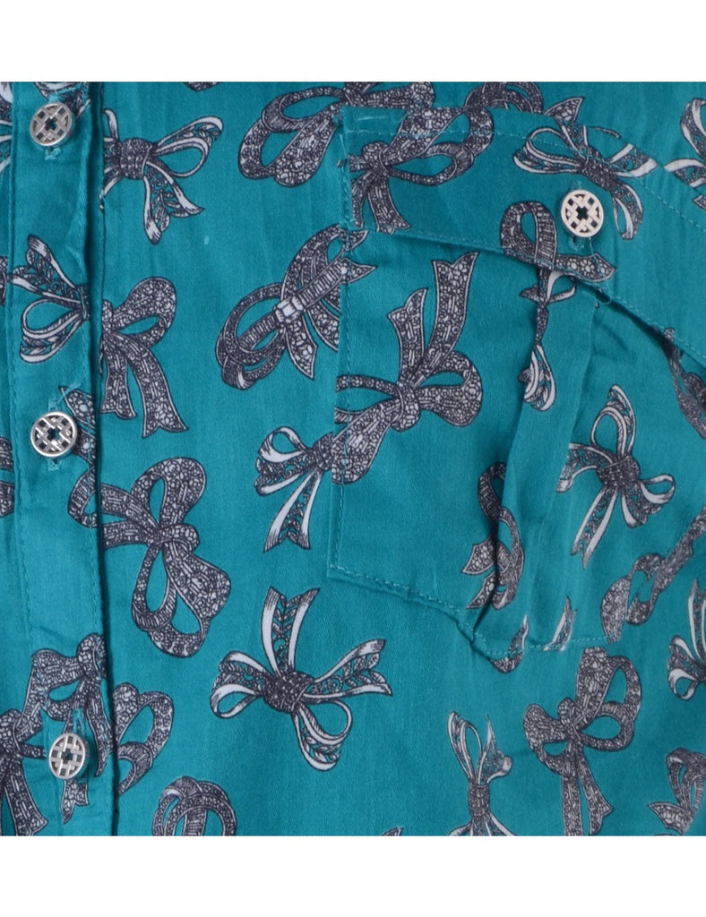 Beyond Retro Label Label Cropped Jessie Tie Front Patterned Shirt