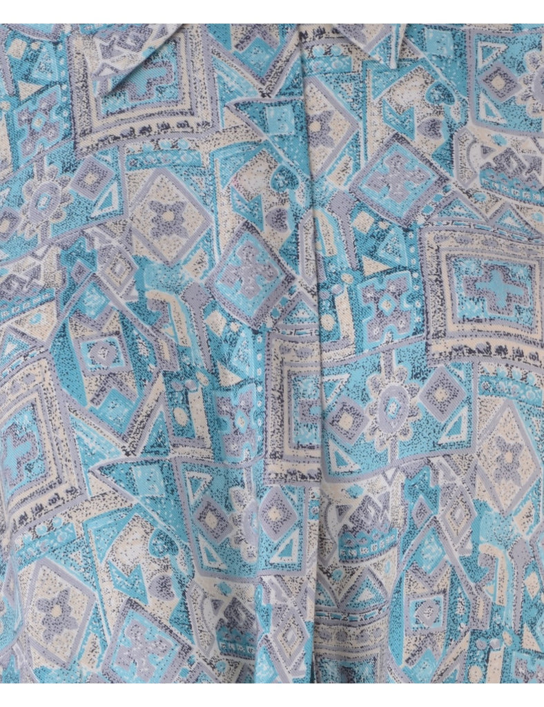 Beyond Retro Label Label Cropped Jessie Tie Front Patterned Shirt