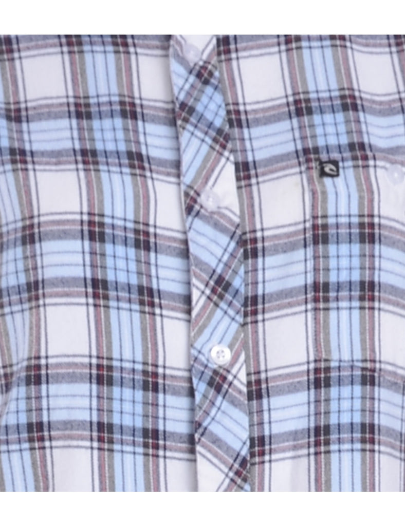 Beyond Retro Label Label Cropped Long Sleeve Flannel Shirt