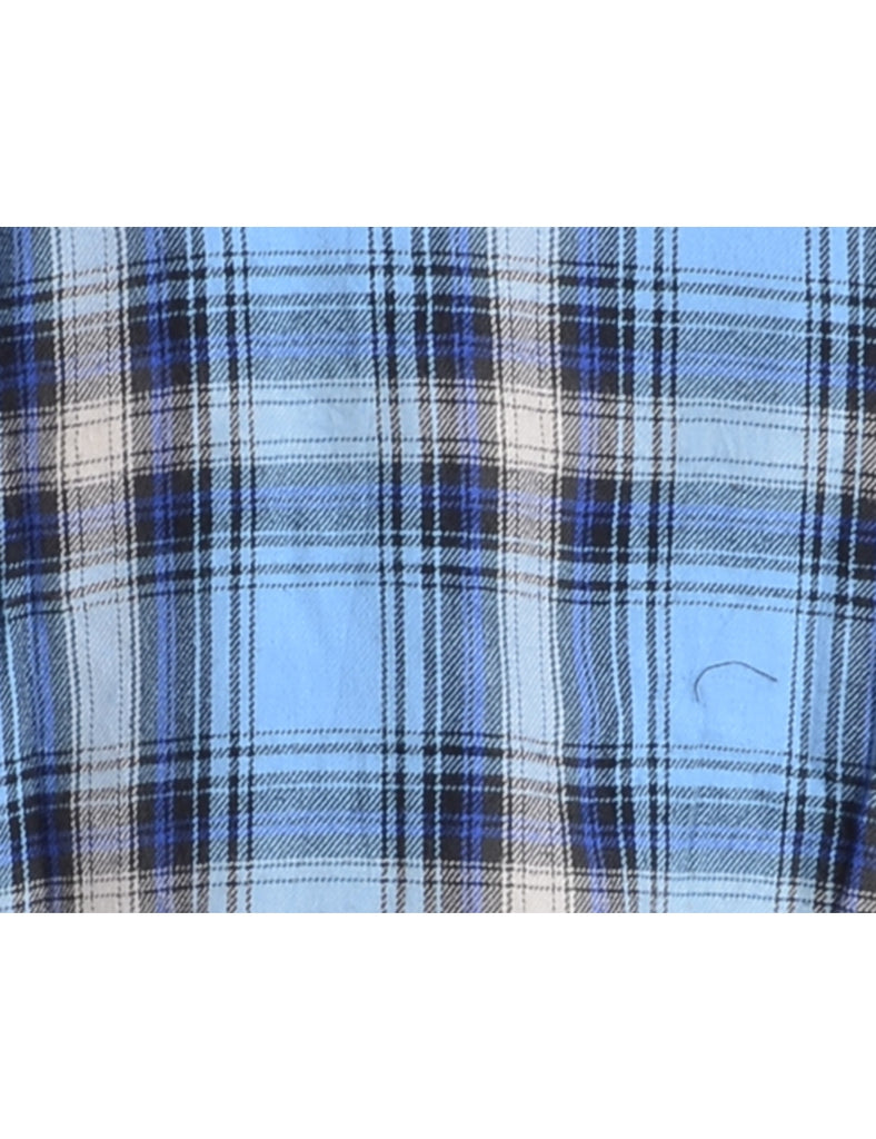 Beyond Retro Label Label Cropped Long Sleeve Flannel Shirt