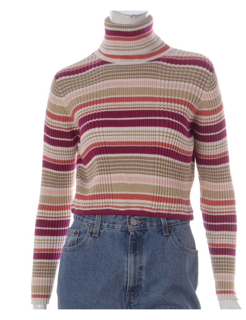 Beyond Retro Label Label Cropped Ribbed Knit