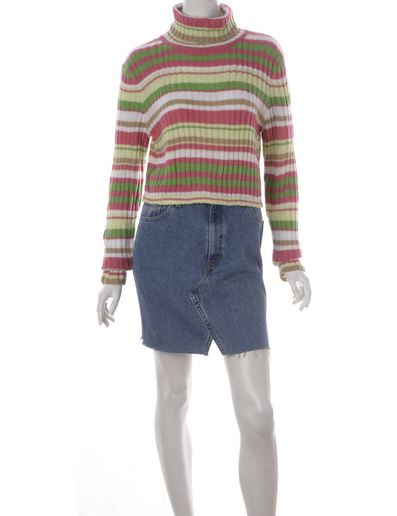 Beyond Retro Label Label Cropped Ribbed Knit
