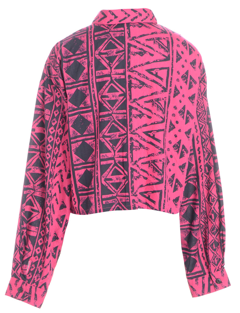 Beyond Retro Label Label Cropped Ruffle Shoulder Blouse