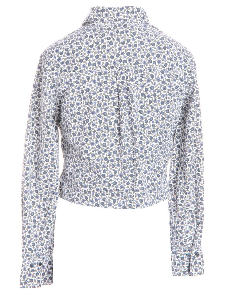 Beyond Retro Label Label Cropped Ruffle Shoulder Blouse