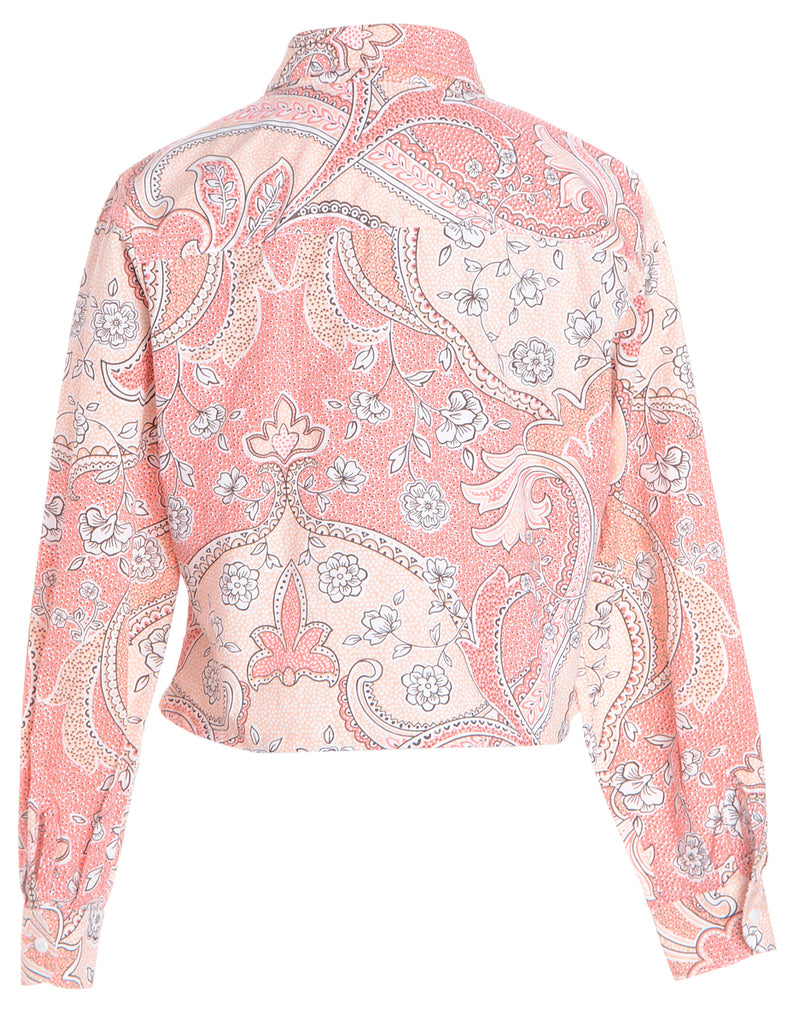 Beyond Retro Label Label Cropped Ruffle Shoulder Blouse