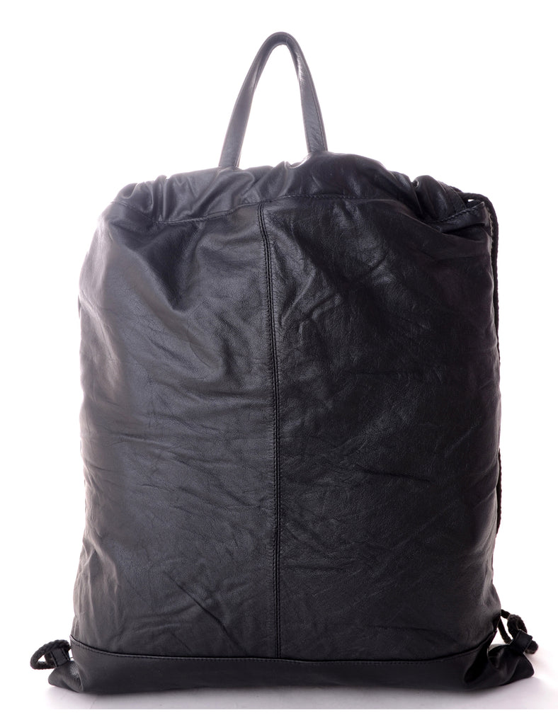 Beyond Retro Label Label Drawstring Backpack With Handle