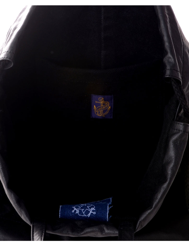 Beyond Retro Label Label Drawstring Backpack With Handle