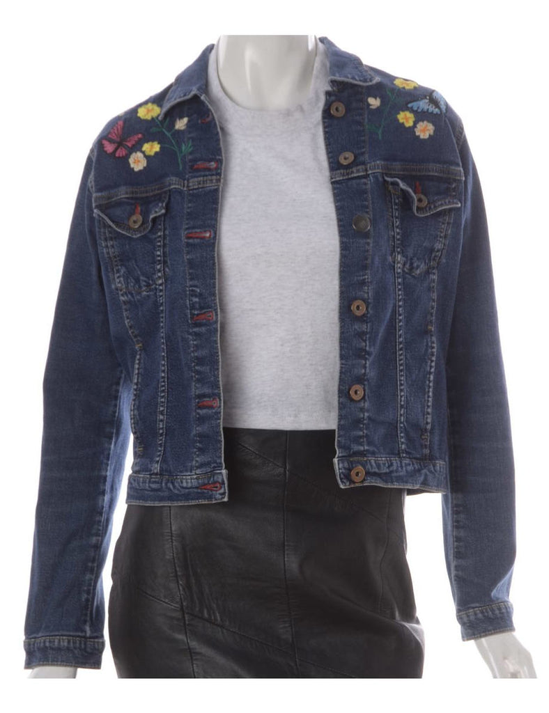 Beyond Retro Label Label Eden Embroidered Denim Jacket