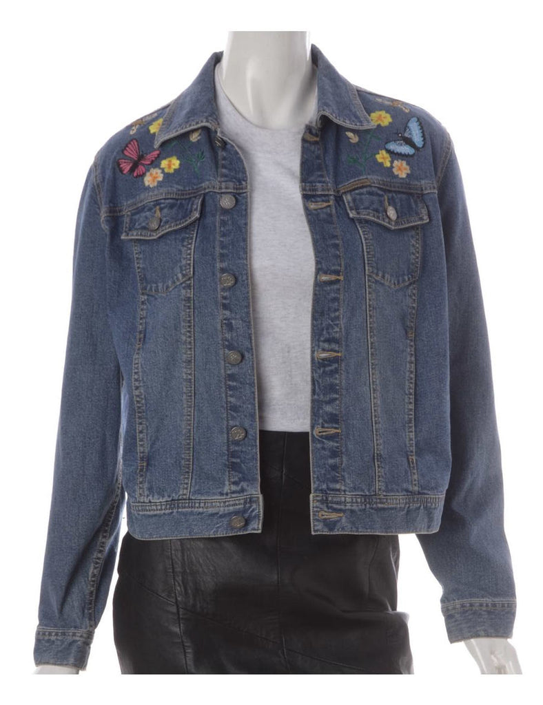 Beyond Retro Label Label Eden Embroidered Denim Jacket