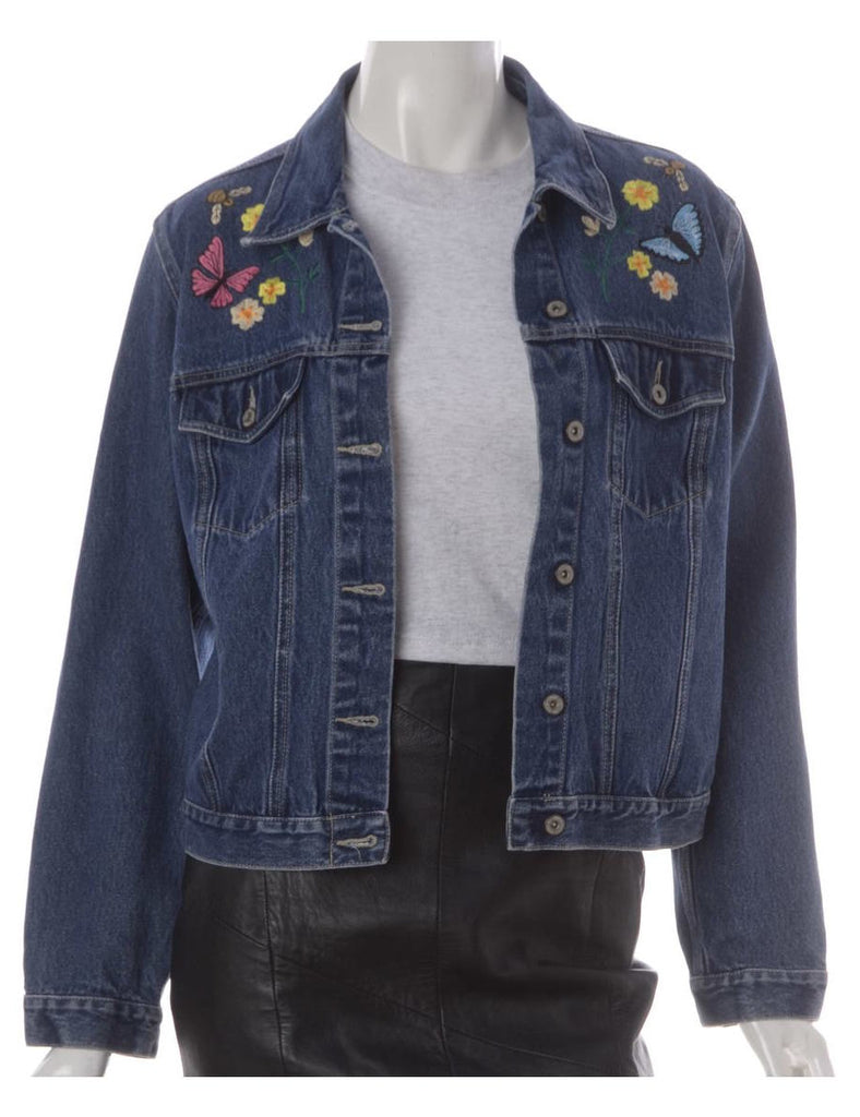 Beyond Retro Label Label Eden Embroidered Denim Jacket