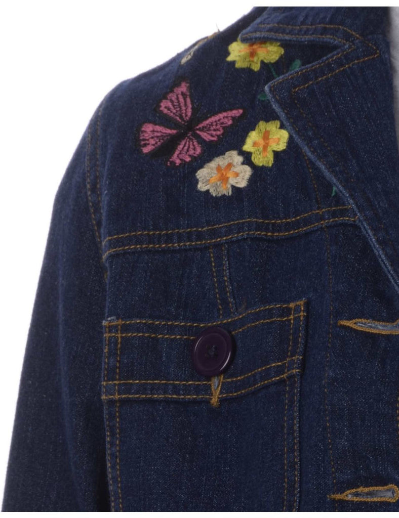 Beyond Retro Label Label Eden Embroidered Denim Jacket