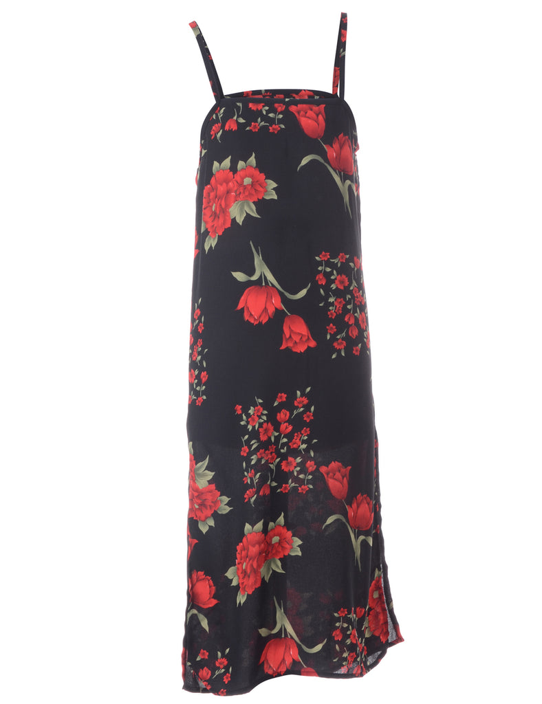 Beyond Retro Label Label Elle 90s Midi High Split Dress
