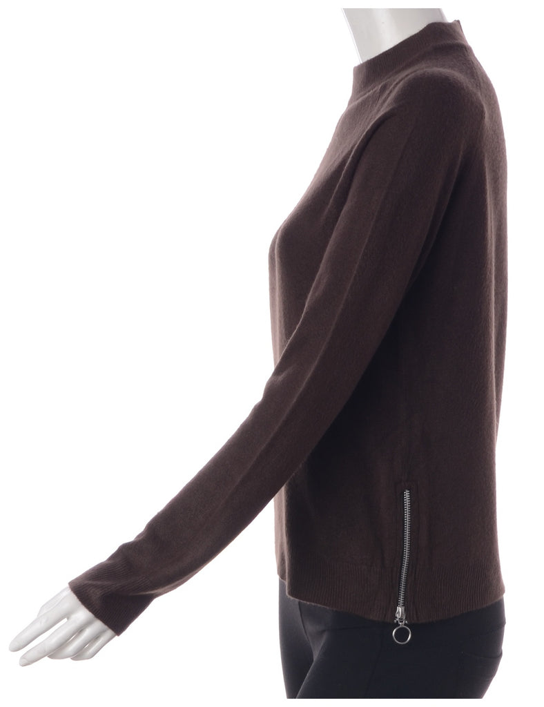 Beyond Retro Label Label Eloise Zip Hem Turtleneck