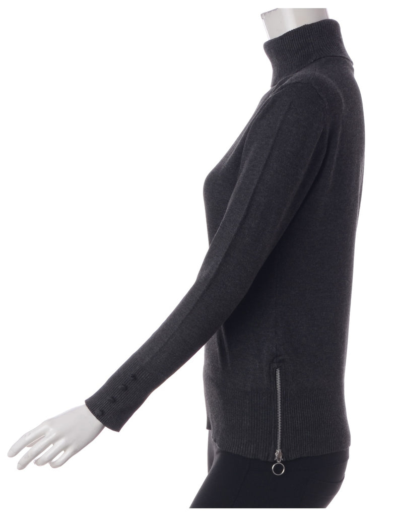 Beyond Retro Label Label Eloise Zip Hem Turtleneck