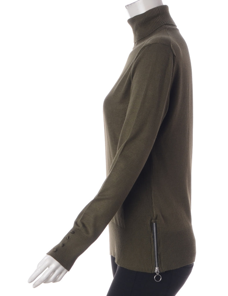 Beyond Retro Label Label Eloise Zip Hem Turtleneck